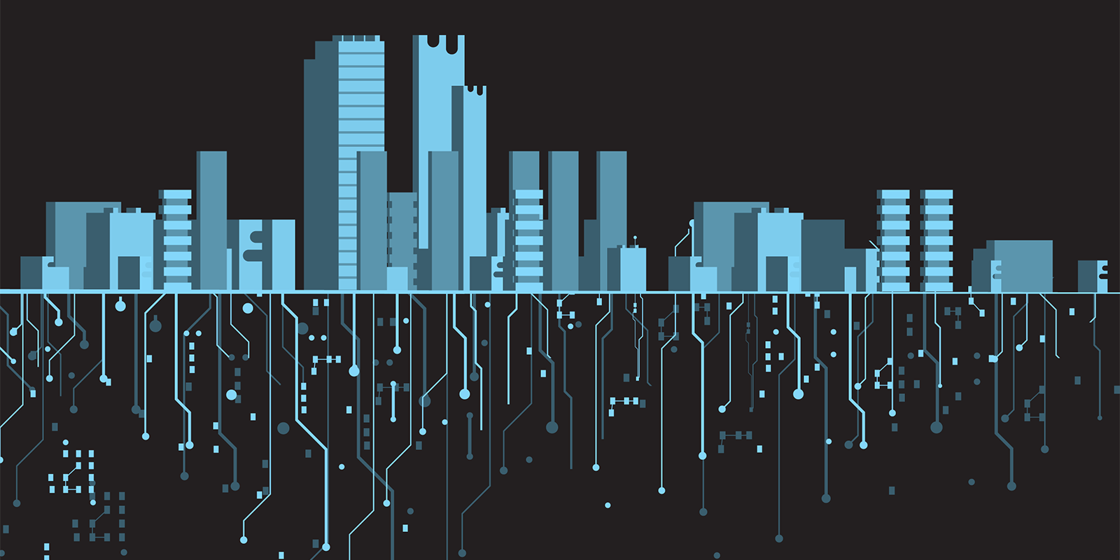 Smart city automation concept